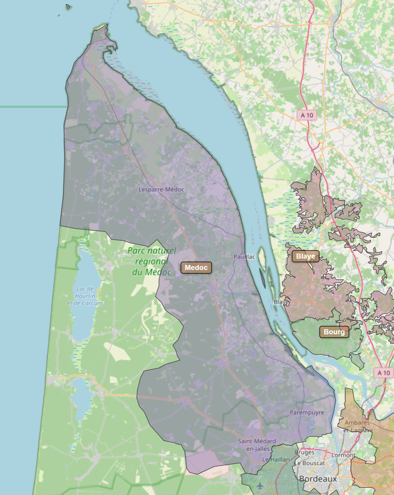 Billede fra regionen Medoc