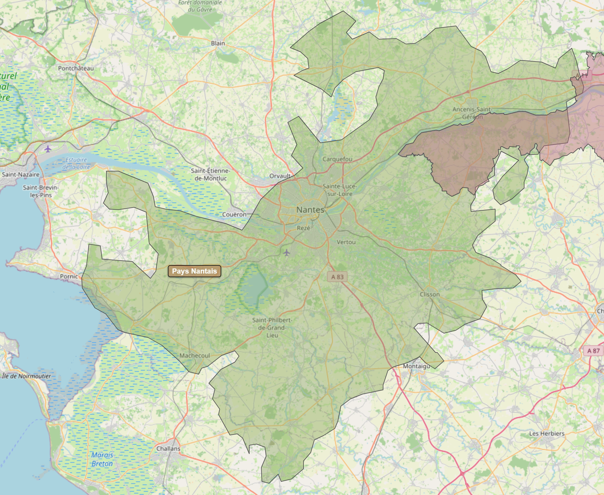 Billede fra regionen Pays Nantais