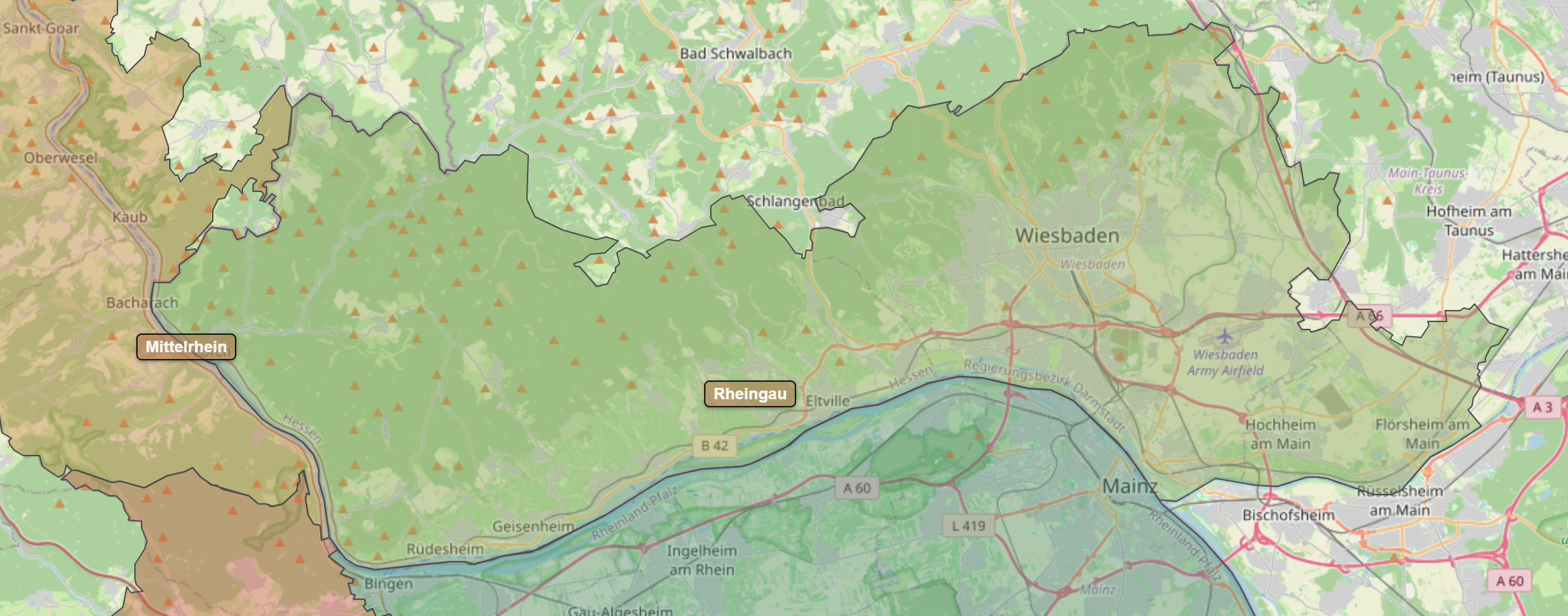 Billede fra regionen Rheingau