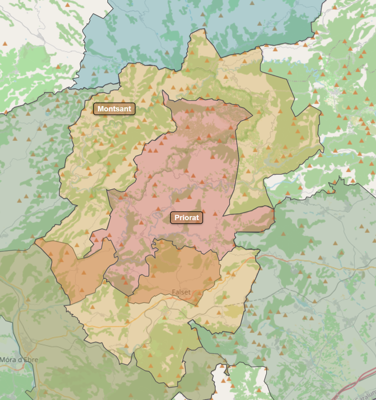 Billede fra regionen Priorat