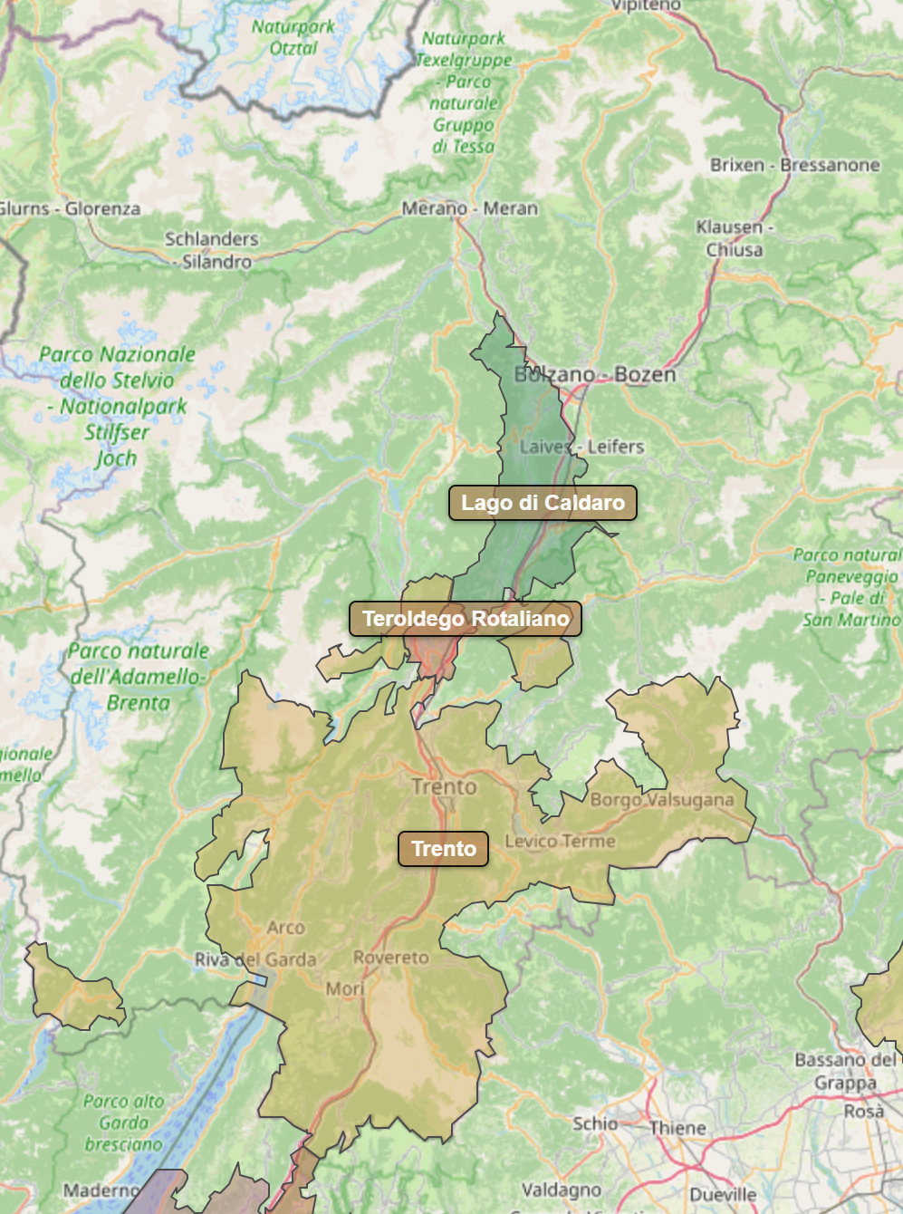 Billede fra regionen Trentino-Alto Adige