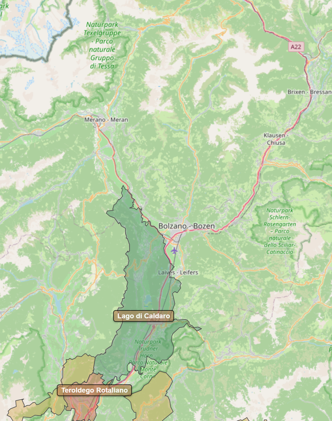 Billede fra regionen Alto Adige