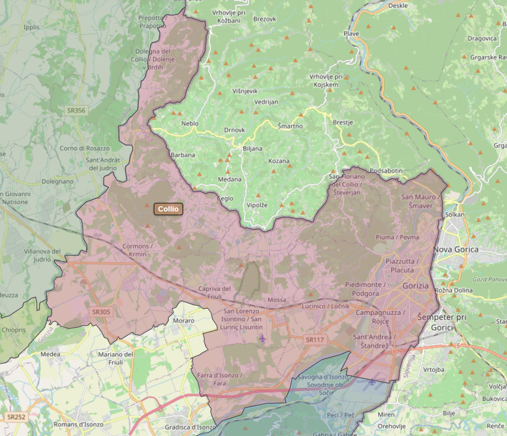 Billede fra regionen Collio DOC