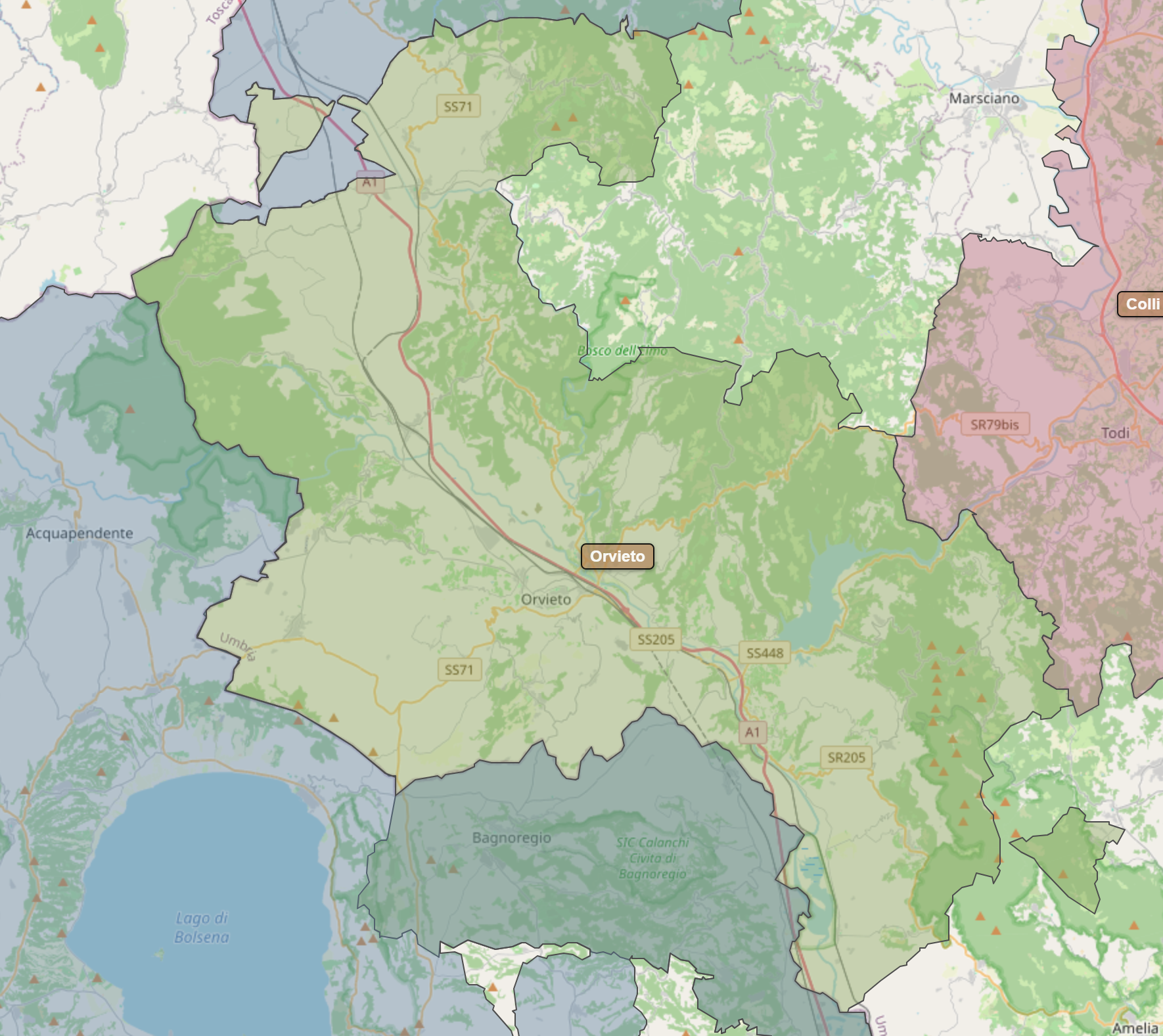 Billede fra regionen Orvieto