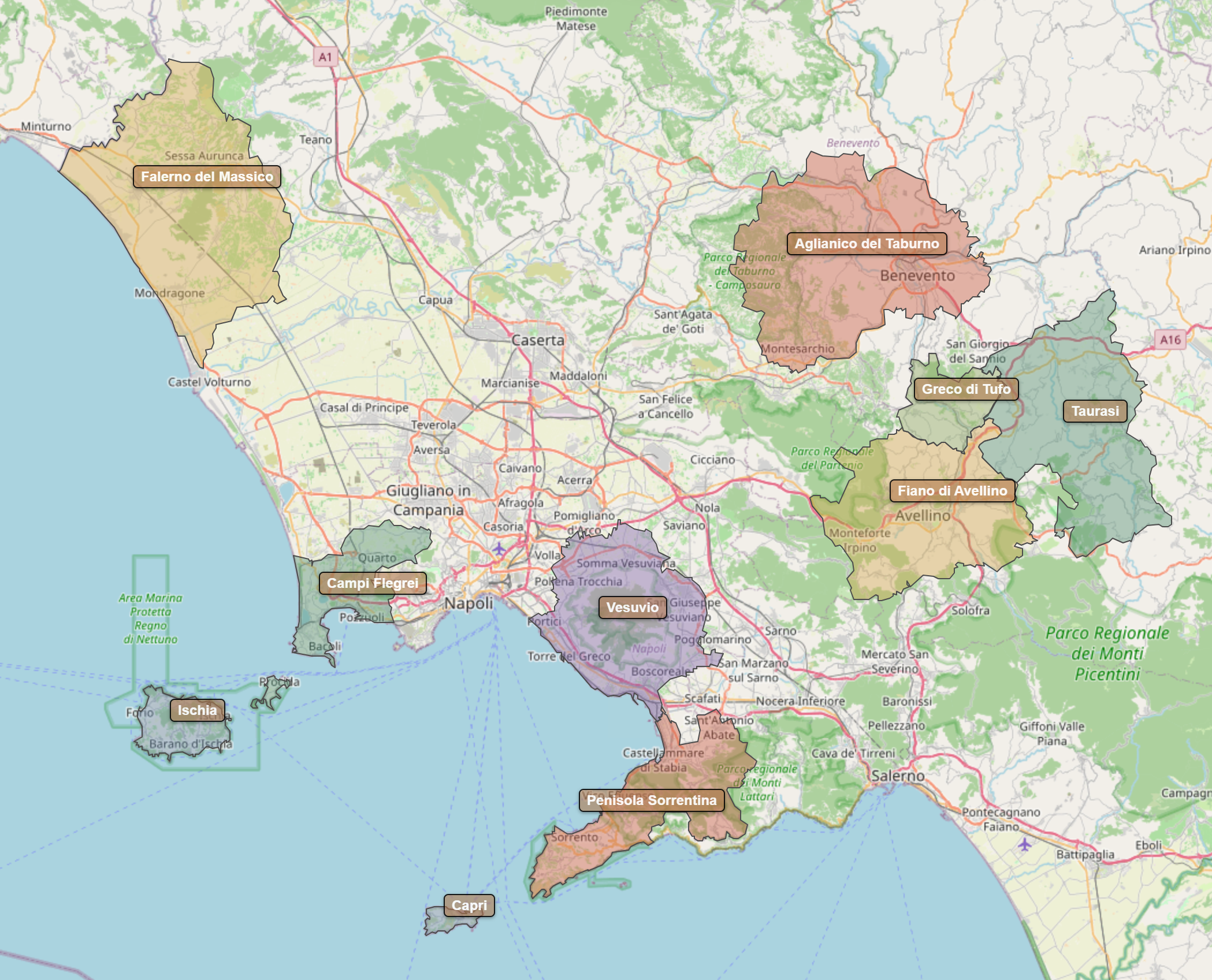 Billede fra regionen Campanien