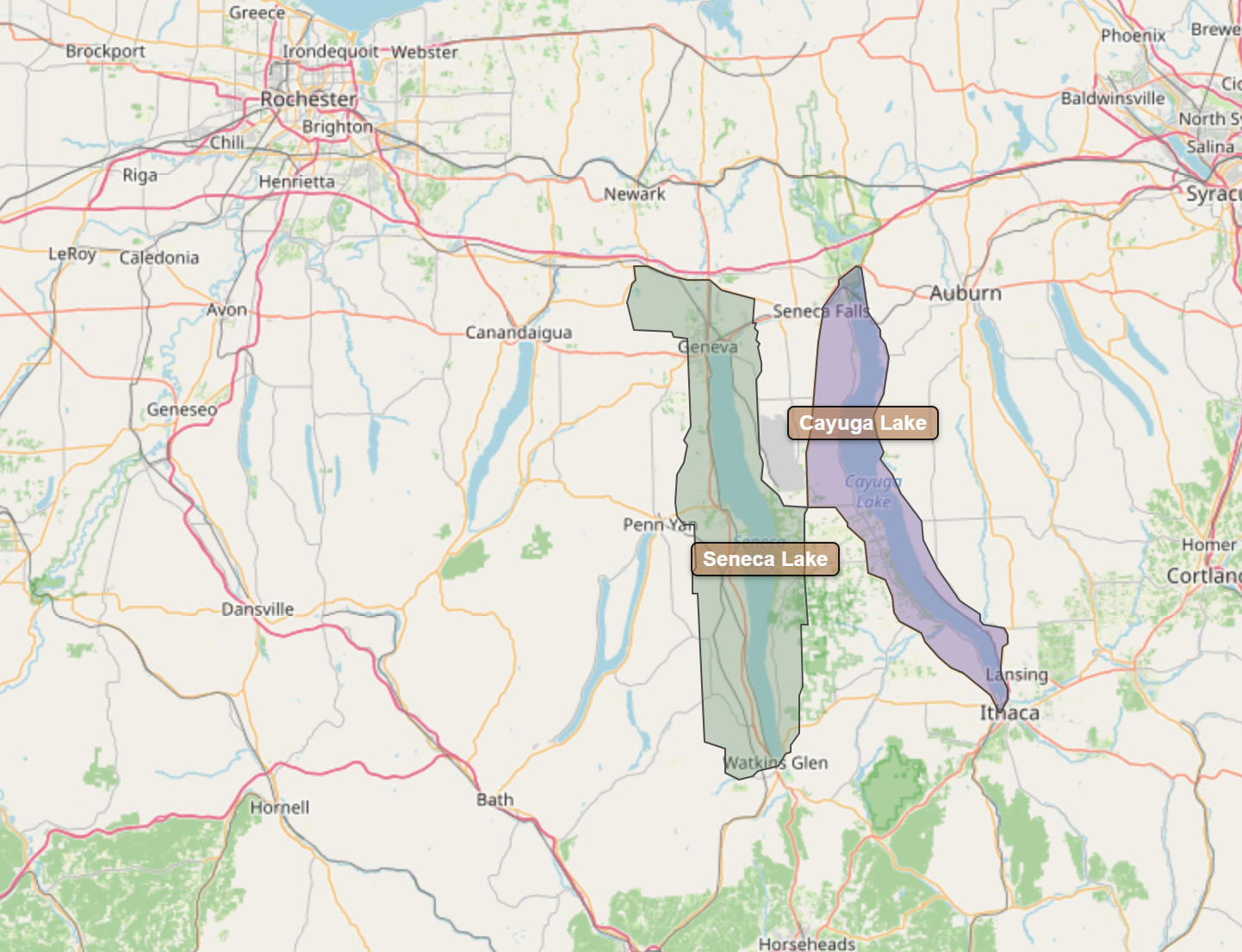 Billede fra regionen Finger Lakes
