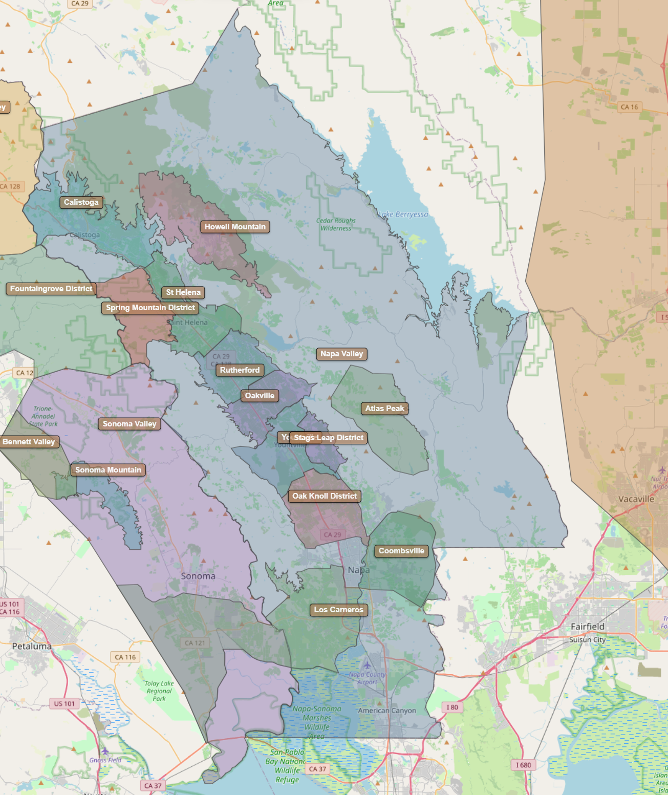 Billede fra regionen Napa County