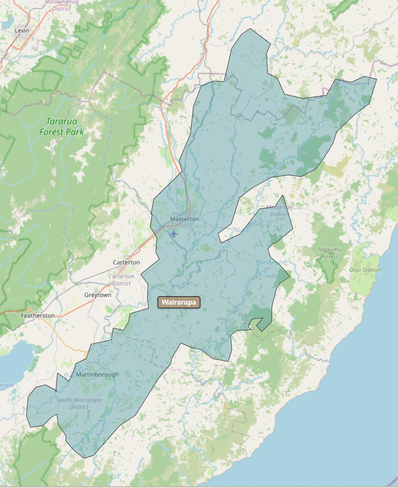 Billede fra regionen Wairarapa