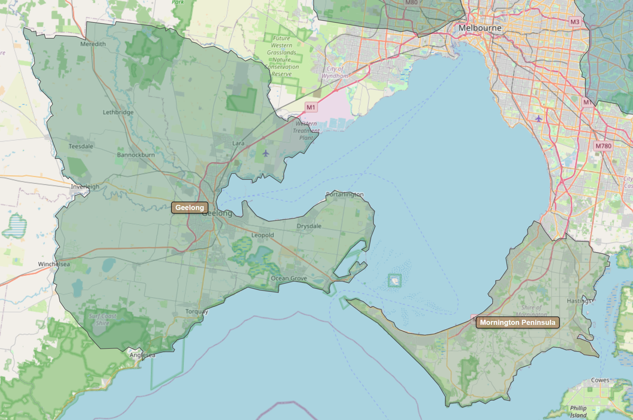 Billede fra regionen Mornington Peninsula