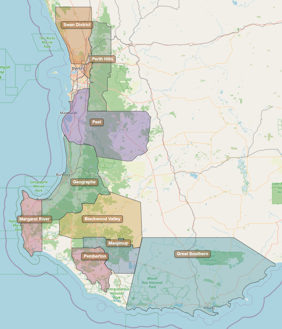 Billede fra regionen Western Australia