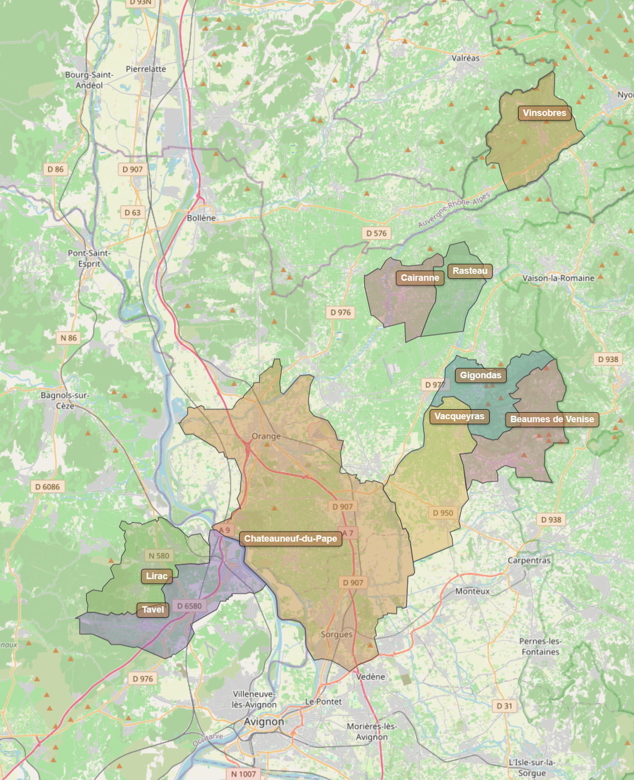 Billede fra regionen Sydrhone