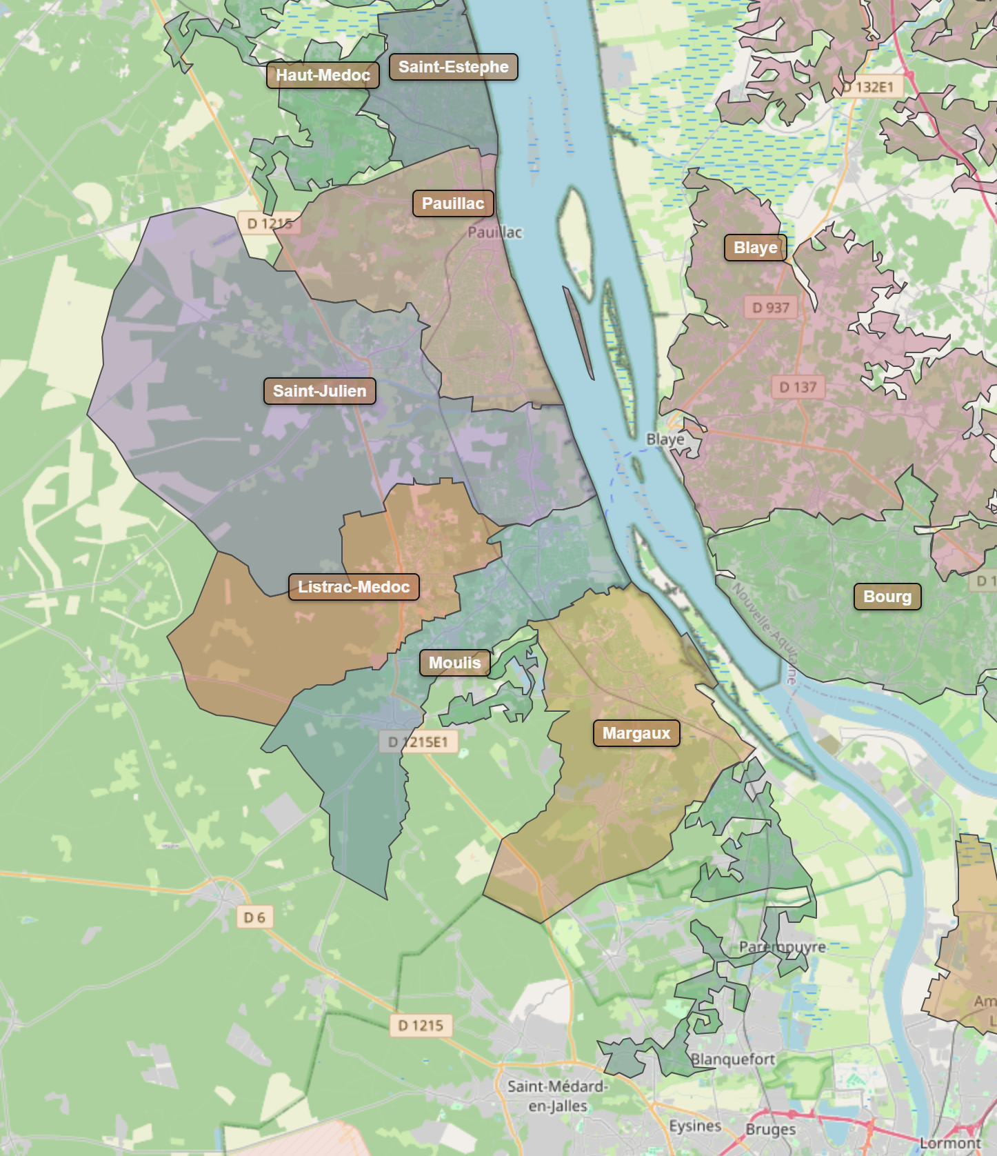 Billede fra regionen Haut-Medoc