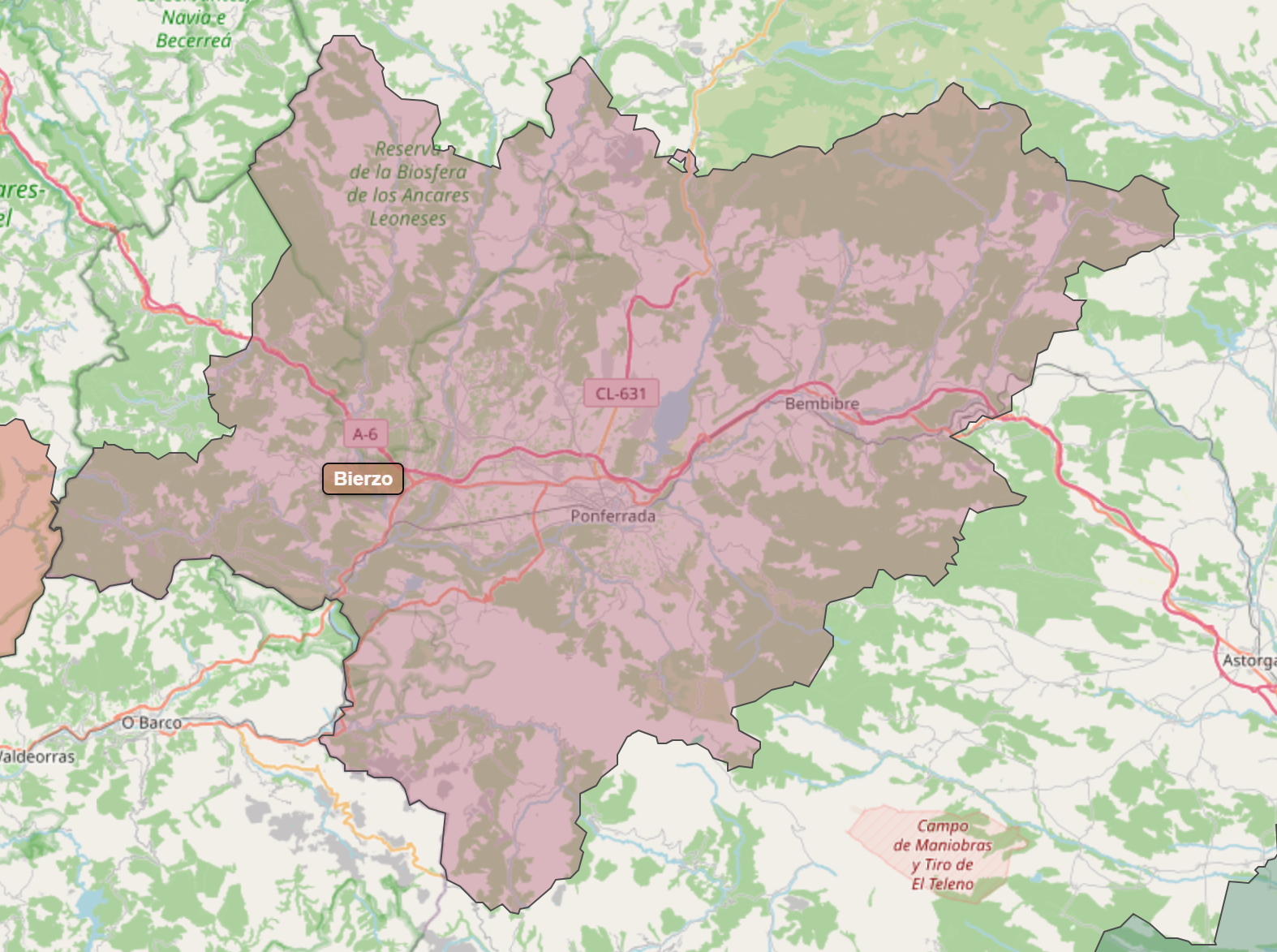 Billede fra regionen Bierzo