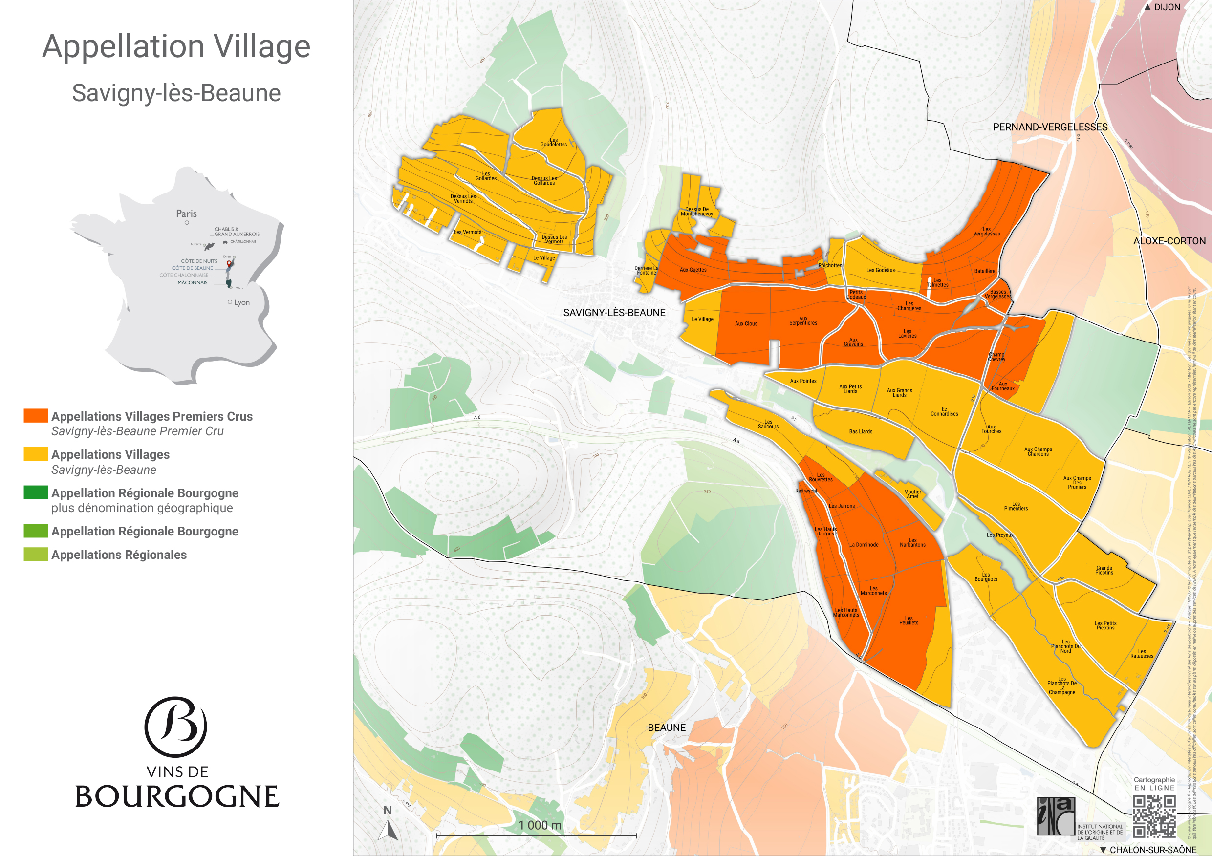Billede fra regionen Savigny-les-Beaune AOC/AOP