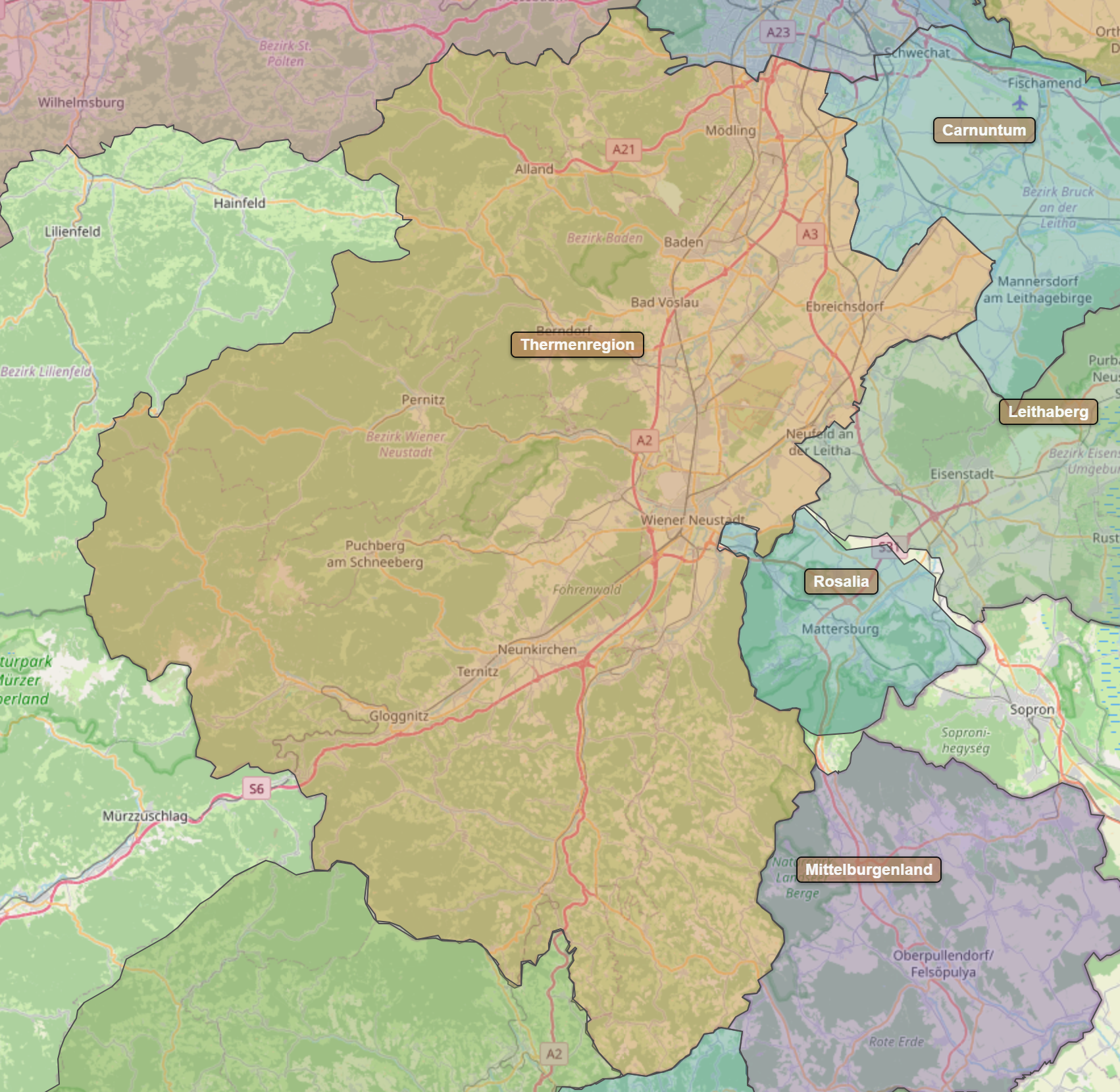 Billede fra regionen Thermenregionen