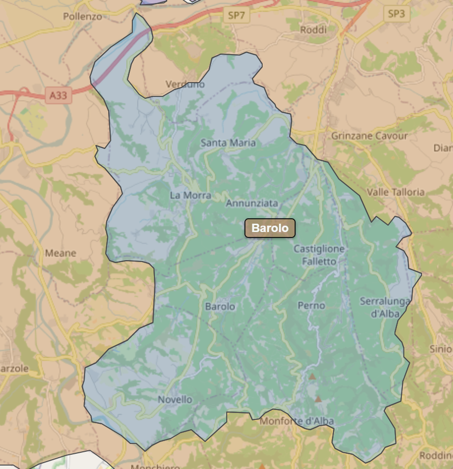 Billede fra regionen Barolo DOCG