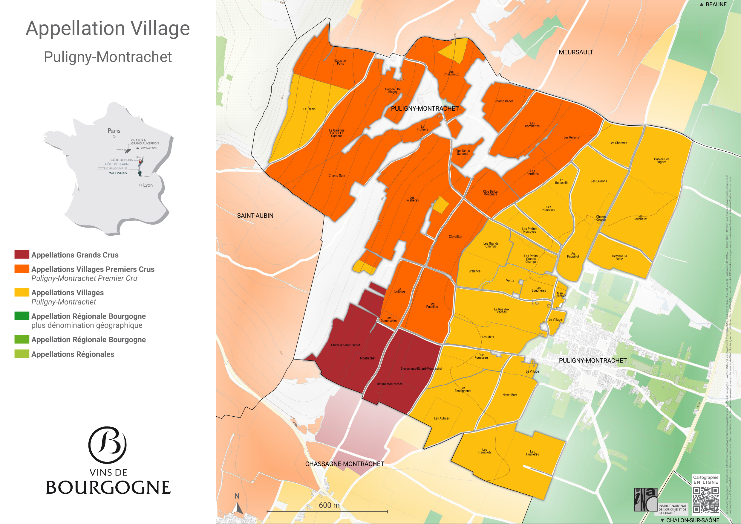 Billede fra regionen Puligny-Montrachet AOC/AOP