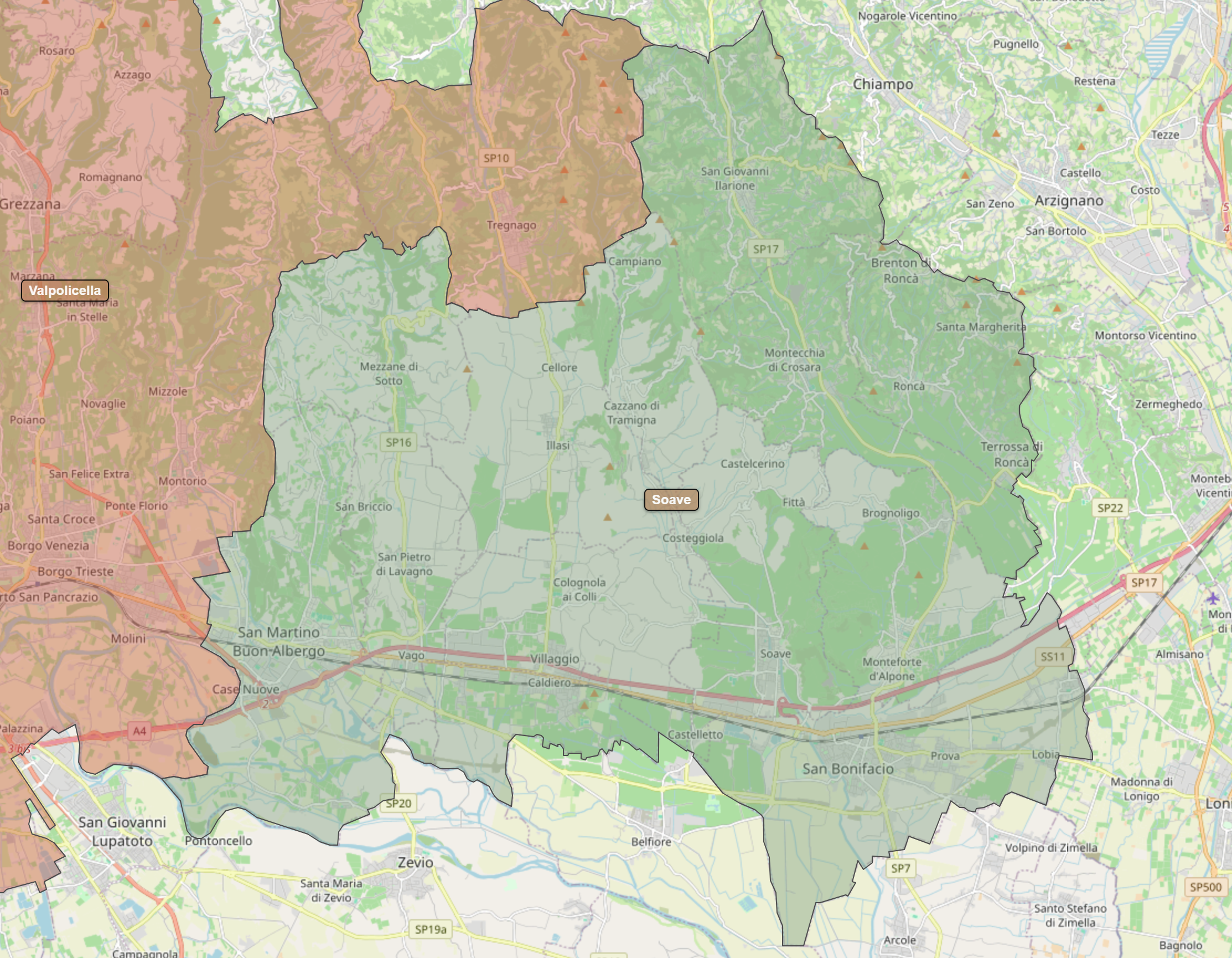 Billede fra regionen Soave